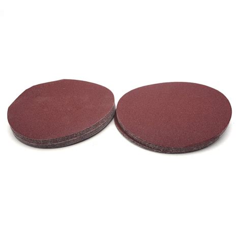 Creative Product Antrader 60 PCS 6-Inch NO-Hole PSA Aluminum Oxide Sanding Disc Hook and Loop Sandpaper Assorted 80 100 120 180 240 400 Grits for Drill Grinder Rotary Tools