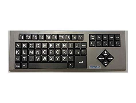 50% Off Discount BigKeys LX ABC Large Print USB Keyboard - Black Keys & White Characters