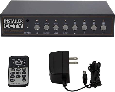 Flash Deals - 60% OFF InstallerCCTV Video Quad Color 8CH Multiplexer, Remote Control and Free 1Amp Power Adapter…
