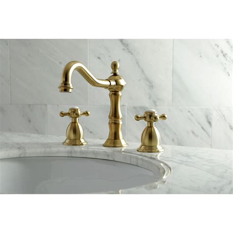 Get Discount 70% Price Kingston Brass KS1977BX 8 in. Widespread Bathroom Faucet, Brushed Brass