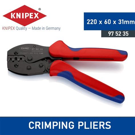 Knipex 97 52 35 4,8/6,3mm Crimping Pliers"PreciForce" non-insulated connectors