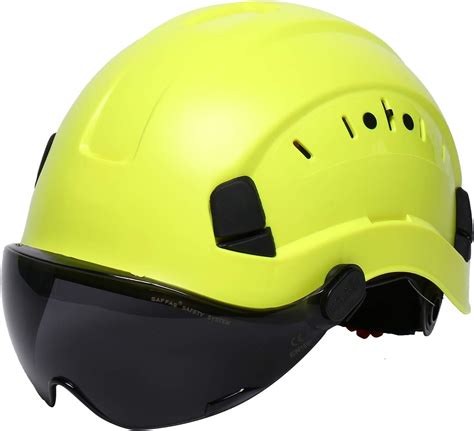 LOHASWORK Safety Hard Hat - Adjustable ABS Safety Helmet - 6-Point Suspension, Perfect for Construction (Green-02)