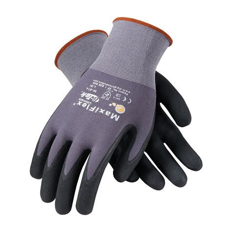 PIP 34-875/XL Maxi Flex Ultimate 34875 3/4 Foam Nitrile Palm Coated Gloves, 2XL, Black, XL (Pack of 12)
