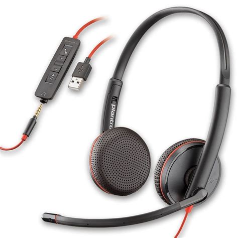 One-Day Sale: Up to 60% Off Plantronics Blackwire 3225 USB-A Headset, On-Ear Mono Headset, Wired