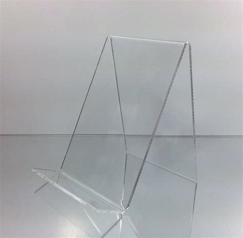 Plymor Clear Acrylic Open Book Display Stand, Flat, 19.625" W x 12" D x 3.5" H