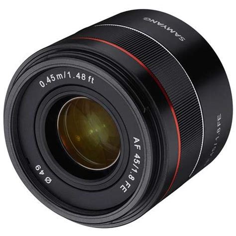 Samyang SYIO45AF-E 45mm F1.8 Full Frame Auto Focus Compact Lens for Sony E-Mount