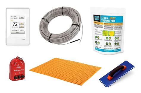 Greatest Product Schluter Ditra Heat Radiant Floor Heating Cable with Electrical Fault Indicator - 16 Square Feet 120 Volt