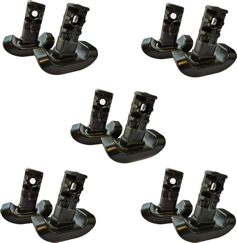 Stander Replacement Ski Glides, Compatible with the EZ Fold-N-Go Walker and the Able Life Space Saver Walker, Black, Set of 2