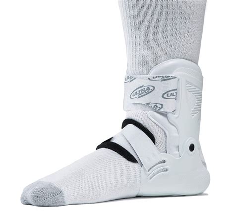 Ultra Zoom Ankle Brace for Injury Prevention, Provides Support and Helps Prevent Sprained Ankles in Volleyball, Basketball, Football - Supportive, Secure Brace for Athletes- White, Large/X-Large