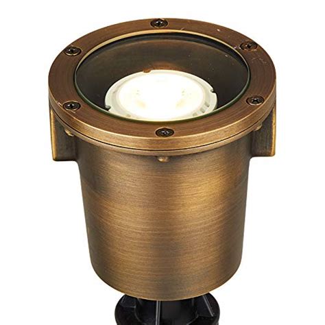 VOLT Cold Forged Brass 12V in-Grade Bronze Well Light with LED Bulb